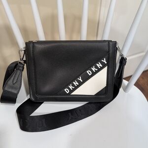 DKNY Black and White Crossbody Bag
